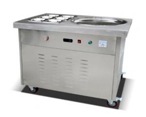 Wholesale 48cm Single Pot Fried Ice Cream Roll Machine With Universal Wheels / 6 Pans from china suppliers