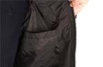 Casual Windproof Black Body Warmer With Hood Sample Free