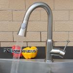 Magnetic Kitchen 1 Handle Stainless Steel Faucet With Side Sprayer