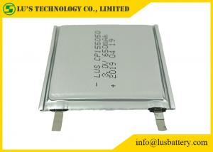 China HRL Coating Disposable Lithium Battery 650mah CP155050 3.0v Flexible Structure on sale