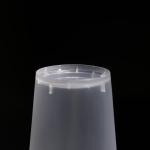 Customizable 600ml Clear Plastic Disposable Cups Round PP Boba Tea Cups