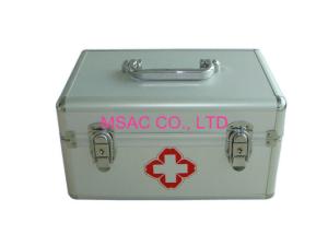 Wholesale Emergency Medical Metal First Aid Box , Aluminum Medical Case With Two Locks from china suppliers