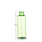 Custom Made Cylinder Toner Plastic Cosmetic Bottles 2 OZ Travel Size