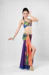 3pcs Elegant Tie Died Chiffon Belly Dance Costume Belly Dance Dresses Stage