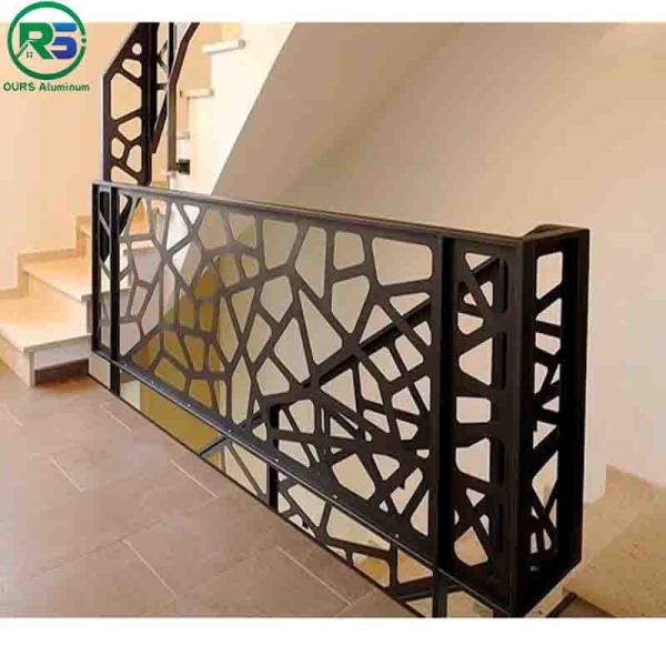 Rose Gold Color And Black Contemporary Aluminum Fence of Aluminum Product