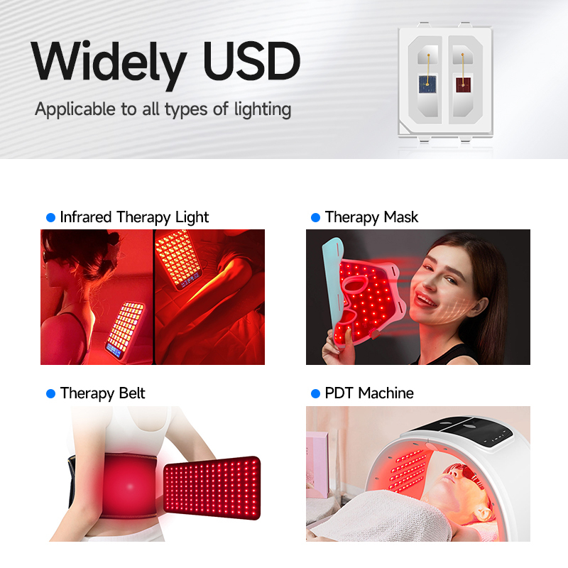 SMD Dual Color 650NM 845NM Beauty Therapy Led SMD 2835 2V LED CHIP