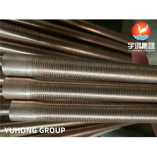 ASTM B111 C70600 O61 Low Fin Tube Copper Alloy Seamless Tube Cu Ni 90 / 10 Heat Exchanger Fin Tube Air Cooler Heating