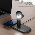 5W 7.5W 10W 15W 5 In 1 Wireless Charging Station With Night Light