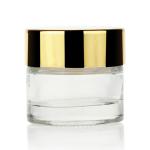 Clear Frosted 10g Cream Glass Jars For Cosmetic Lotion Cream