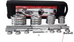 sets 50kg cast iron chromed weight lifting dumbbell barbell with boxes