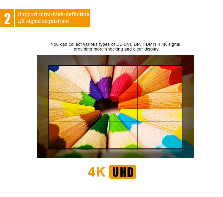 3x2 Video Wall Processor Security Cctv Windows System VGA DVI x2 1920X1080p