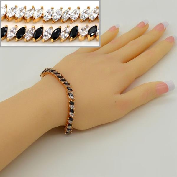 Classic 18K Gold Plated Cubic zirconia Bracelet & bangles factory wholesale high