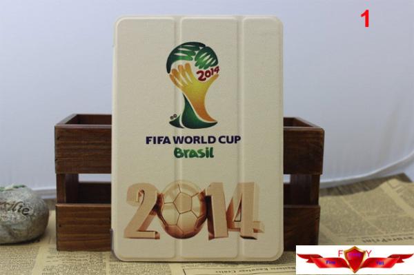 2014 Brazil World Cup Ipad Air Cartoon Cover Cases Multi Type Quality A++ Gift