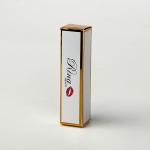 White Card Paper Gold Foil Lip Gloss Packaging Box Cosmetics