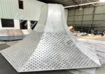 Pattern Cut Hyperbolic Aluminum Column for Subway station