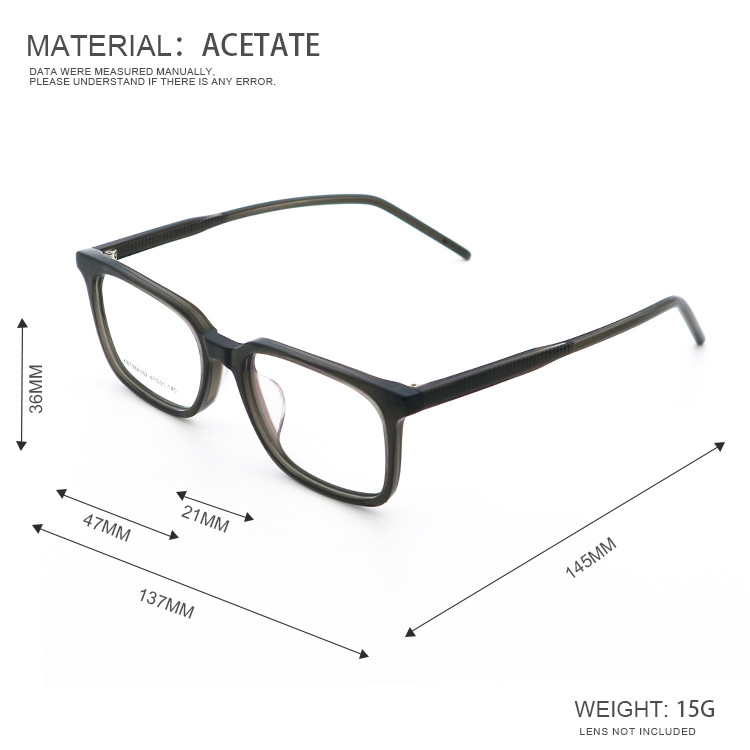 2024 Fashion Individuality Retro Acetate Eye Glasses MR 98A162