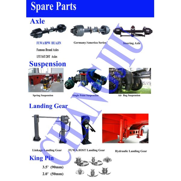 3axle 50tons Animal Livestock Bulk Cargo Truck Semitrailer Fence Trailer