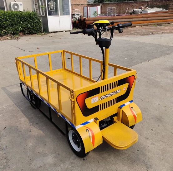 Logistic Warehouse Electric Flatbed Trolley Flat Bed Loading 800kg