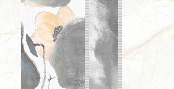 Low Absorption Rate Indoor Polished Porcelain Tile , Beige Color Marble Floor