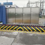 Three Meter Electric Hydraulic Road Blocker Anti Terrorist Shallow Mounted