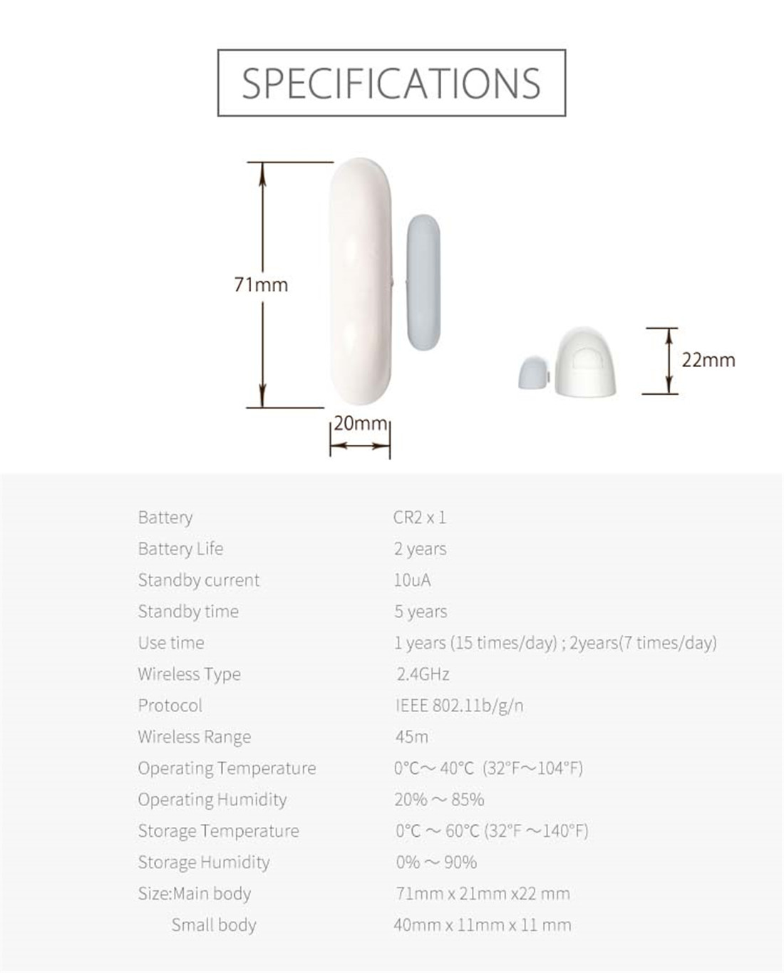 Smart Door Sensor(GD807)