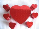 Custom luxury fancy heart shape cardboard box for gift packaging