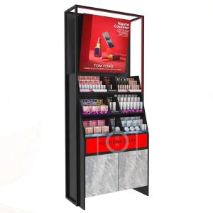 Wholesale Eyeshadow Cologne Perfume Display Rack Cosmetic Rack Beauty Salon Cabinet White from china suppliers