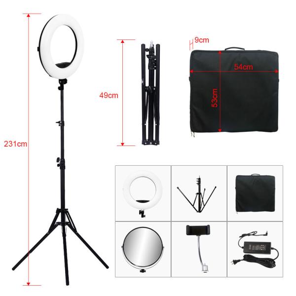 Yidoblo FS-480II 48w photography live streaming 18 inch makeup eyelash extension