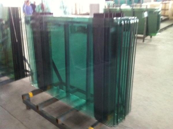 Heat resistant laminated tempered glass 19mm Table Tops with Round Corners