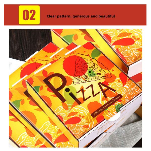 Eco Friendly Paperboard Rigid 10 Inch Pizza Boxes Flatbread ODM