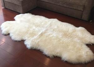 Wholesale Real Sheepskin Rug Large Ivory White Australia Wool Area Rug 4 x 6 ft 4 Pelt from china suppliers