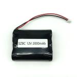 12V 2000mAh 24Wh 18650 Rechargeable Battery Pack
