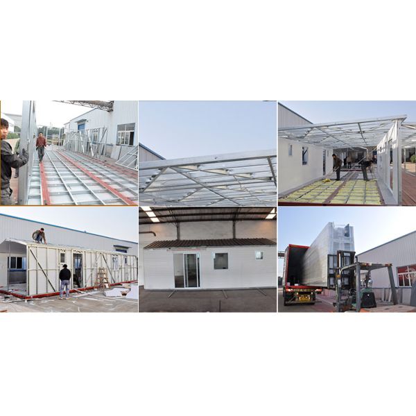 Prefab Mobile Cabin House / Steel Frame Prefab Modular Homes For Guard House