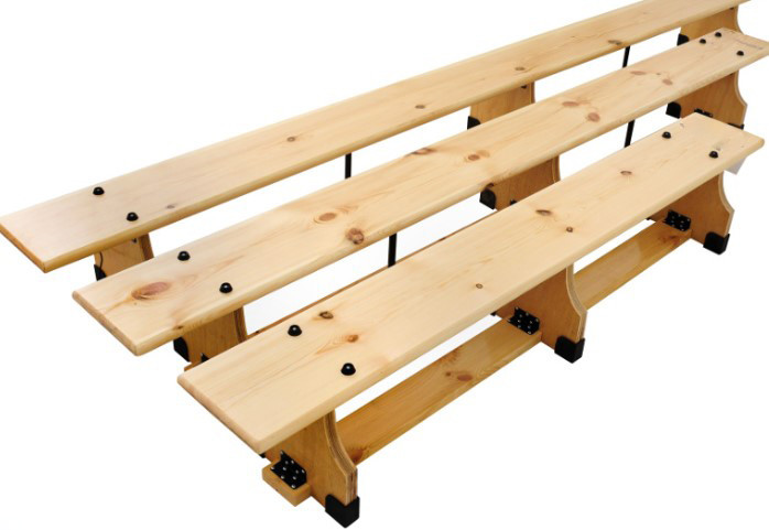 Natural Wooden Gymnastics Balancing Bench School Gym Adjustable