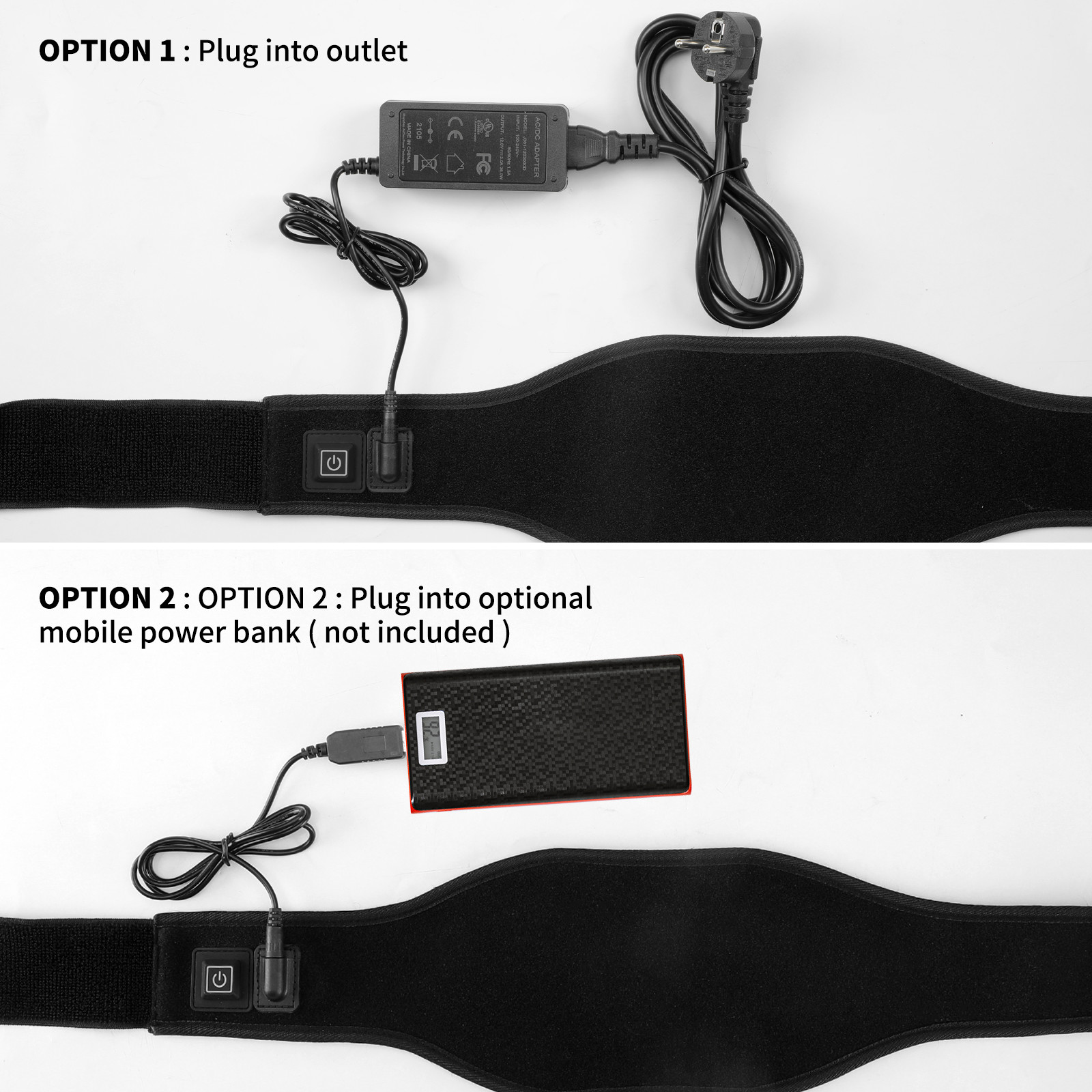660 / 850nm Infrared Red LED Light Therapy Belt for Pain Relief / Body Slimming