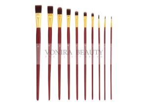 Wholesale Long Handle Paint Body Makeup Brush Artist Grade Round Flat Filbert Tips from china suppliers