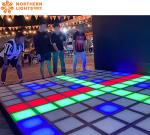Interactive LED Grid Game Metal Floor Arena For Kids In Playhouse Trampoline