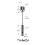 1.2mm Suspended Cable Lighting System Nickel Plated Brass YW86006