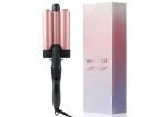 Ceramic 78W Three Barrel Hair Waver , 1 Inch Curling Iron Wand