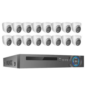 Wholesale 4K 16Channel 8MP Outdoor Home Camera Security System PoE NVR Kit Cctv Ip Cameras Surveillance Security Camera System from china suppliers