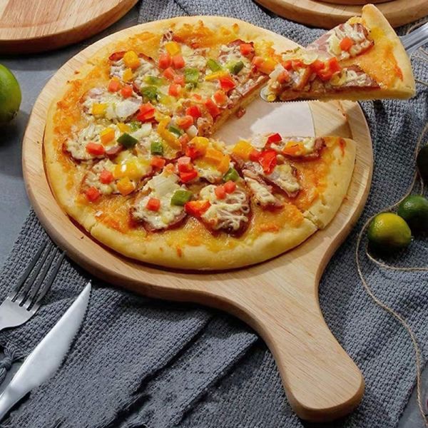 315 M Environmentally Friendly Bamboo Pizza Plate With Round Shape For Pizza Baking Food Cake