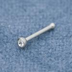 Shiny Colorful Crystals 316L surgical steel nose stud 20G 0.8mm