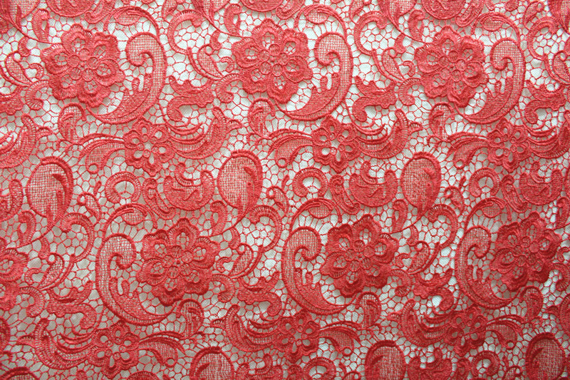 Garment Accessories Chemical Lace Fabric Water Soluble lace fabric in Different Color