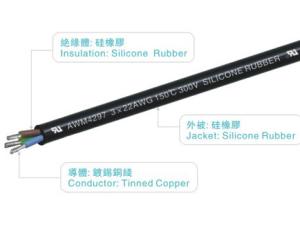 Wholesale UL4297 silicone rubber cables 300V/150C FT2 yelow/green robot home appliance light from china suppliers