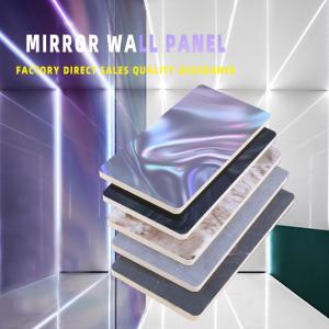 Wholesale Indoor Wall Decoration PVC Mirror Bamboo Fiber Wall Board 2.44m 2.6m 2.8m from china suppliers