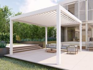 Wholesale 2.5mm Automatic Insulated Aluminum Pergola With Open Roof from china suppliers