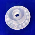 High Temperature Corrosion Resistant Semiconductor Special Quartz Frosted Flange