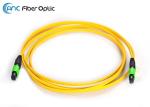 Ribbon Fiber Optic Cable Types SM OM3 12 Fiber MPO Female To MPO Female
