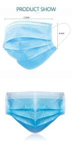 Wholesale Fast Shipping Heath Public Hospital Policeman Dust Protective Medical Disposable Mask from china suppliers