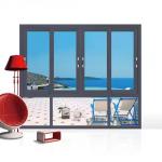 Soundproof Double Tempered Glass Window , Aluminium Laminated Glass Sliding